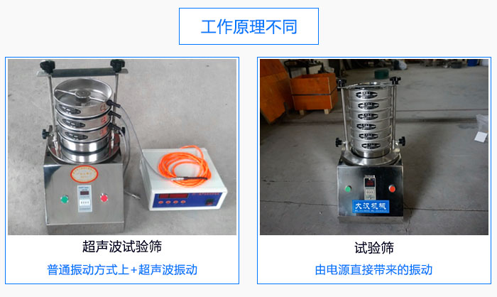 超聲波試驗(yàn)篩與普通試驗(yàn)篩工作原理