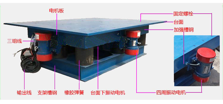 振動平臺結(jié)構(gòu)組成